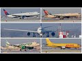 [4K] MSP Airport Planespotting 2021: Fresh Snow and Golden Hour
