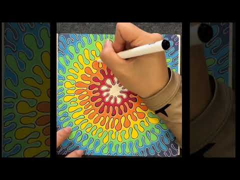 Mindful Drawing: Easy Flowing Waves & Leaves
