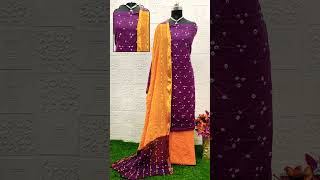 Bandhani Suit Pieces for Rs 750/-️️ #shorts #bandhani #fashion