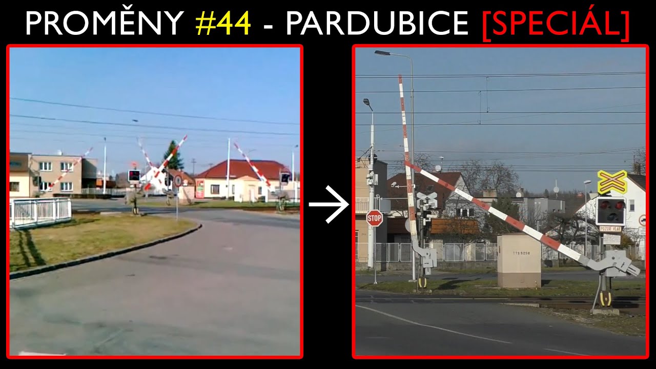 Proměny železničních přejezdů #44 - Pardubice (2011 - 2020) [SPECIÁL] / Railroad crossing changes