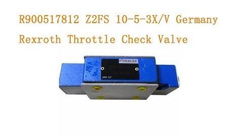R900517812 Z2FS 10-5-3X/V Germany Rexroth Throttle Check Valve