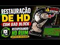 RESTAURANDO HD COM BAD BLOCK! 😱 Recuperando HD Ruim e Salvando Arquivos