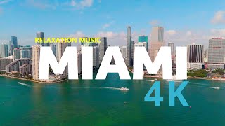 Uncover Miami's Serene Beauty in 4K (relaxing music)