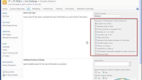 Creating a Custom List in SharePoint 2010