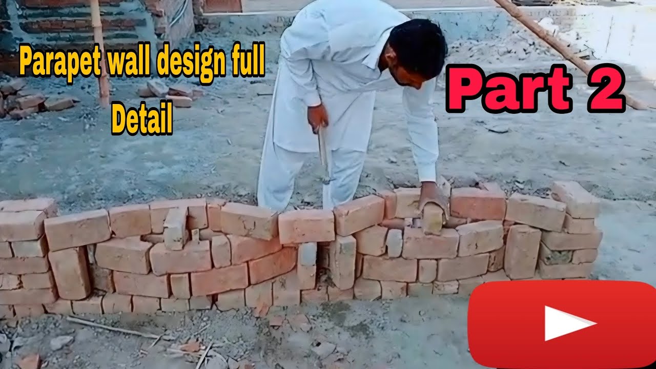 How to fix parapet wall part 2 || front pardi design || latest parapet wall design