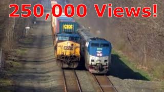 Amtrak Blows The Doors Off of CSX in Train Race
