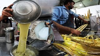 Best Sugarcane Juice Making with Traditional Machine - Amazing World Street Food