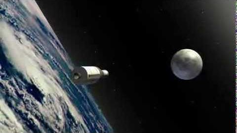 Apollo 11 moon landing animation