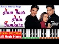 Hum Yaar Hai Tumhare Piano Tutorial | Udit Narayan & Alka Yagnik | Nadeem Shravan