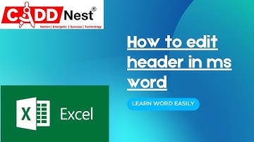 CADD Nest how to edit footer in ms word