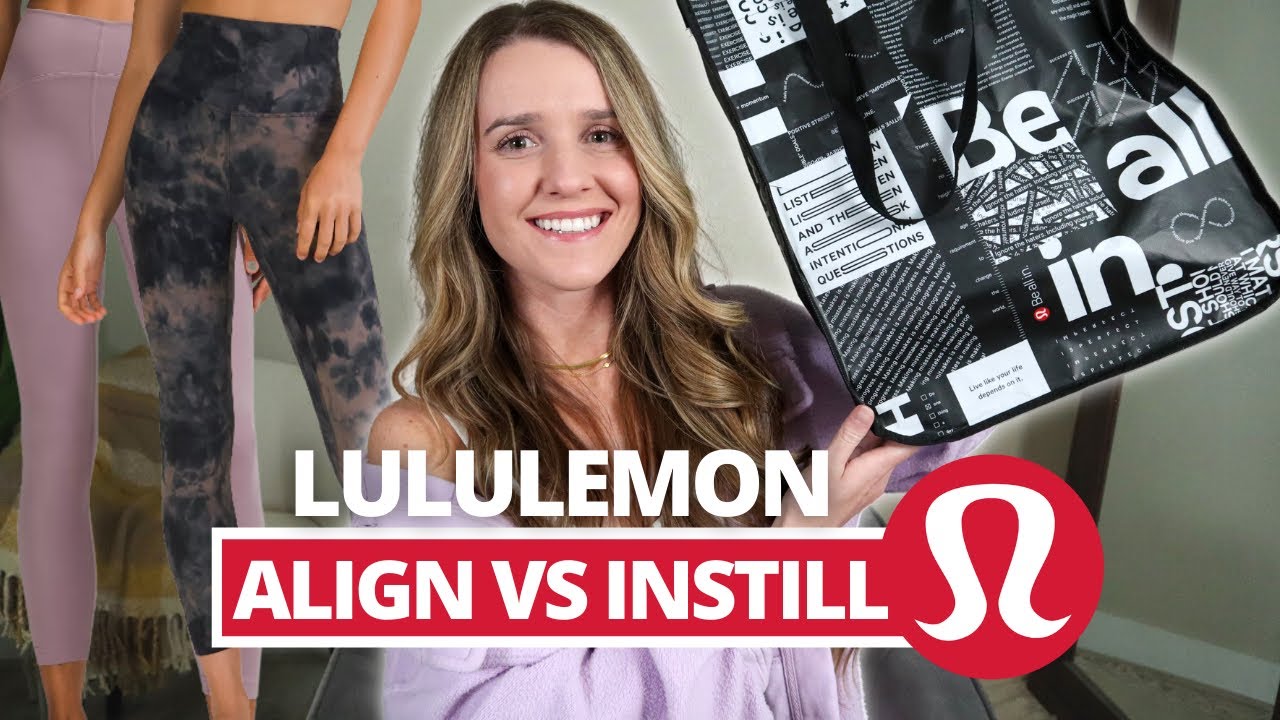 BEST LULULEMON LEGGING EVER? / align legging vs instill tight at lululemon  