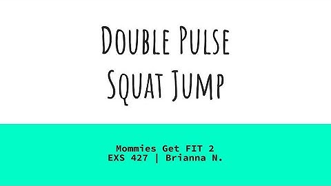 Double Pulse Squat Jump