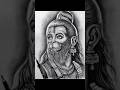 हनुमान जी की Charcoal Drawing😍 #viral #shorts #art