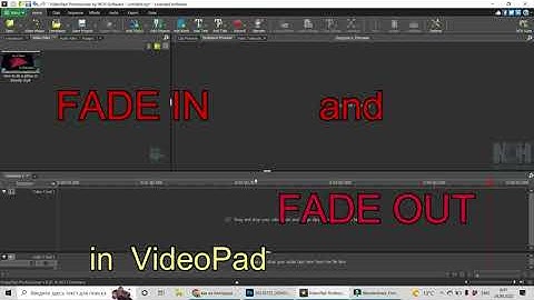 How To FADE IN  And  FADE OUT  In VideoPad | Let`s Do Tech .|Dari Frants| VideoPad Tutorials