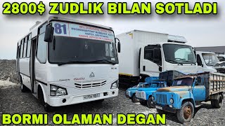 : 19 APREL QOQON BOZORIDA 2800$ GA GAZ 53 SOTLADI 15 000$ GA ISUZU ZUDLIK BILAN SOTLADI