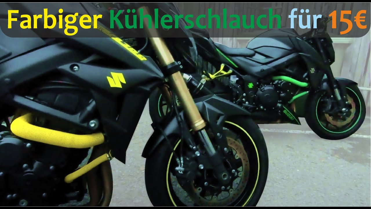 DIY unter 15 Euro Motorrad Sport Kühlerschlauch farbig für Yamaha Kawasaki  Suzuki Honda 