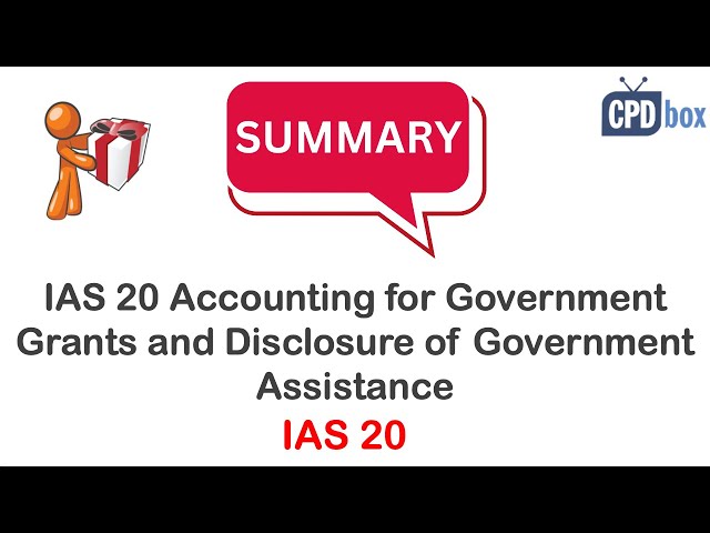 How to Account for Government Grants (IAS 20)