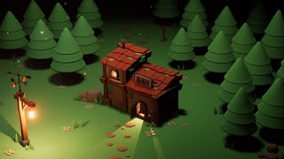 [Blender   Unity] Forest Inn | Game Scene Showcase | Game Environment Art | Indie Dev