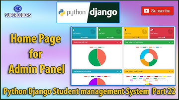 Python Django Student Management System Part 22 | Create Admin (HOD) Homepage