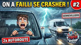 Examen Gennevilliers #2 : ON A FAILLI SE CRASHER ! 😱 (2x autoroute)
