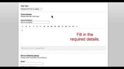 Create ticket using OSTicket | NOC UCSC