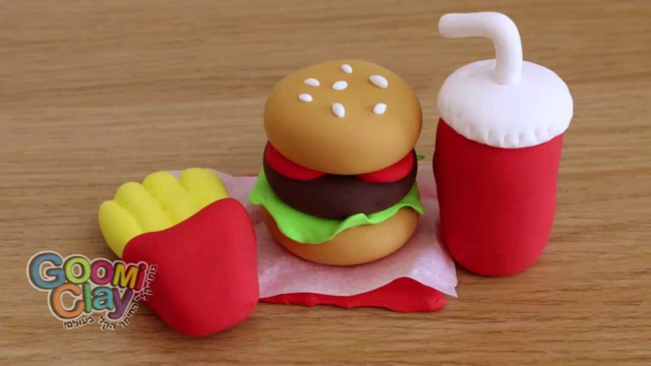 Kids Brain up DIY Model Clay Toys Kit House Play Candy Hamburger