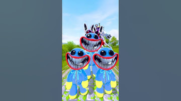 SIZE COMPARISON ZOONOMALY VS SMILING CRITTERS POPPY PLAYTIME HUGGY VS CATNAP MONSTERS IN GARRY