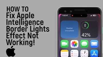 How to Fix Apple Intelligence Border Lights Effect Not Working on iPhone [easy]