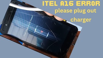 itel A16 plus error please plug out charger solution ሰለ ዩቱብ ከሀ - ፐ #abugidamedia #andumobile