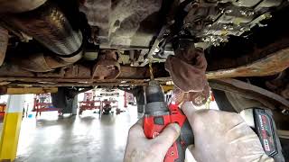 How to repair broken transmission pan bolt