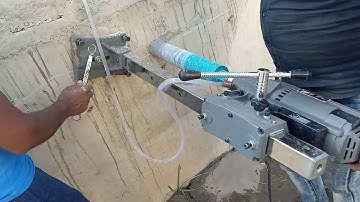 How to Use core cutting Machine in RCC wall