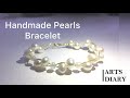 Handmade Pearls Bracelet Using Copper Wire - أسورة من اللولي باستخدام اسلاك من النحاس صناعة يدوية