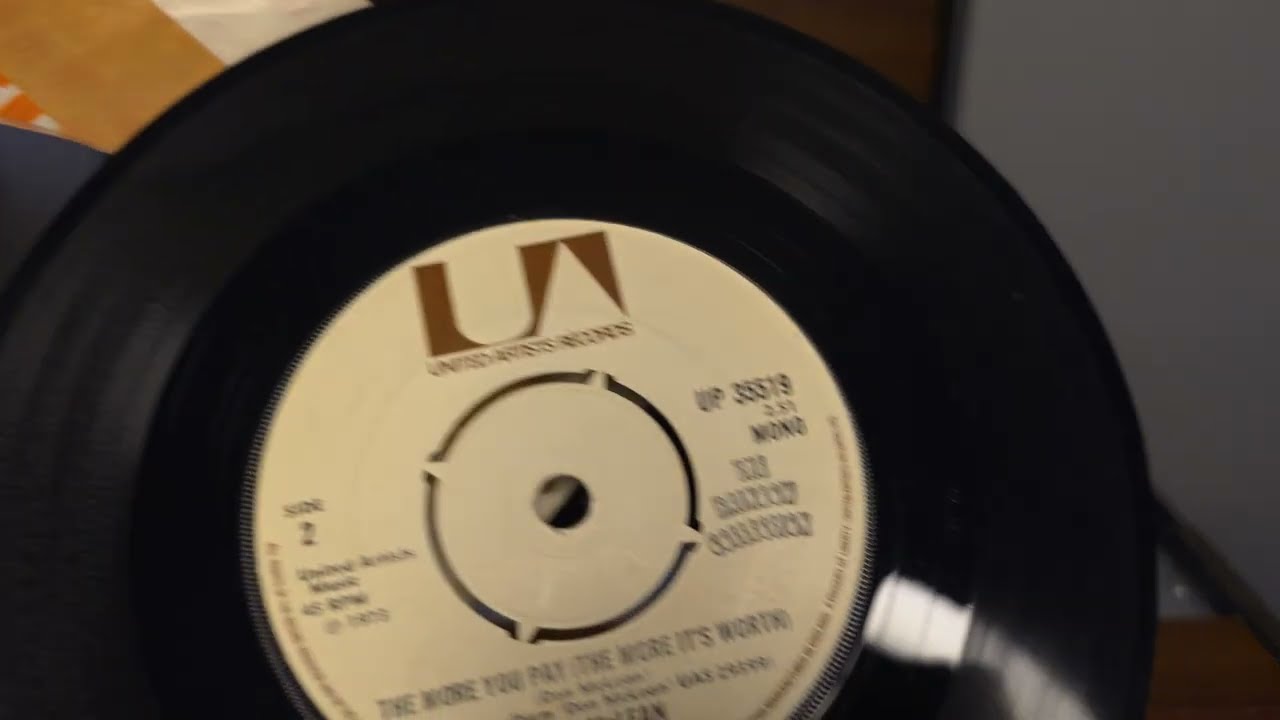 The More You Pay (The More It's Worth) ~ Don McLean ~ UA 45rpm Vinyl Single ~ Marconiphone 4042