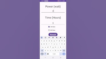 Simple Energy calculator app in Android studio using Java