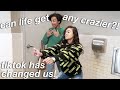 making tiktoks in the women's bathroom |Vlog 3|