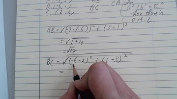 Prove right angled tringle by distance formula