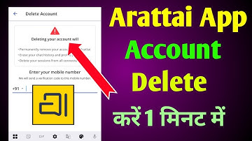 How to delete Arattai app account