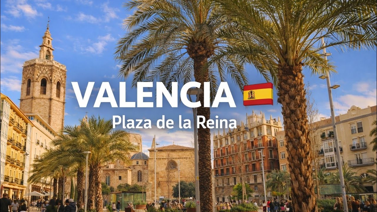 Plaza de la Reina, Valencia 🌴 | Winter Sun & Spanish Guitar Vibes