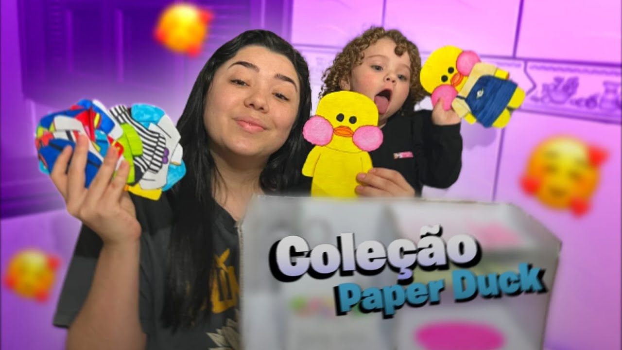 COLEÇÃO DE PAPER DUCK  LILA E ROBERVAL DE PAPEL 