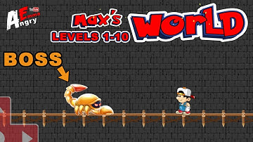 Super Max World Adventure - Levels 1-10 + BOSS / Gameplay Walkthrough (Android Game)
