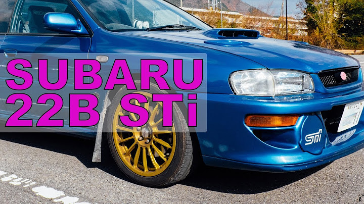 Subaru Impreza 22b STi - J'ai acheté une voiture au Japon