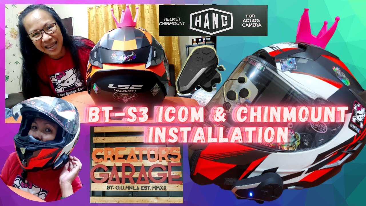 BTS3 Intercom || Action Cam Chin Mount ||  DIY Installation || Creators Garage || Hanc Additive