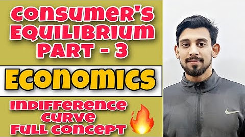 CONSUMER’S EQUILIBRIUM | INDIFFERENCE CURVE | PART 3 | MICROECONOMICS