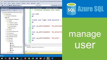 สอน Azure SQL Database: สร้าง user ให้กับ database แบบ contained database user model