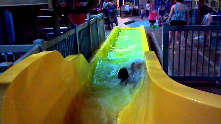 Drea on the water slide last night :)