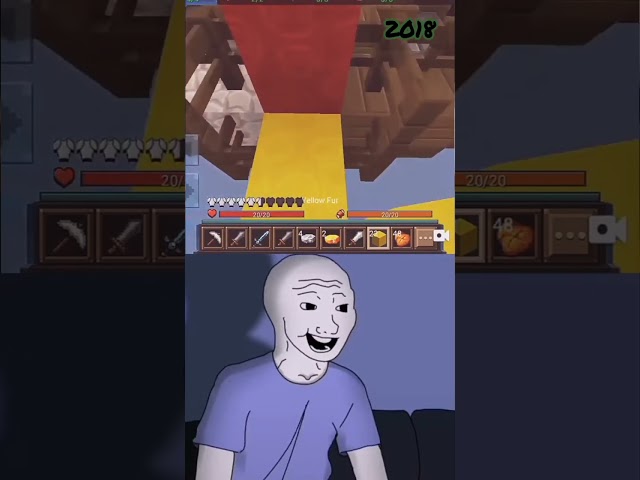 Blockman Go Bed Wars 2023 Vs 2018❤️ #bedwars #blockmango #blockmangobedwars #egg #eggwars class=