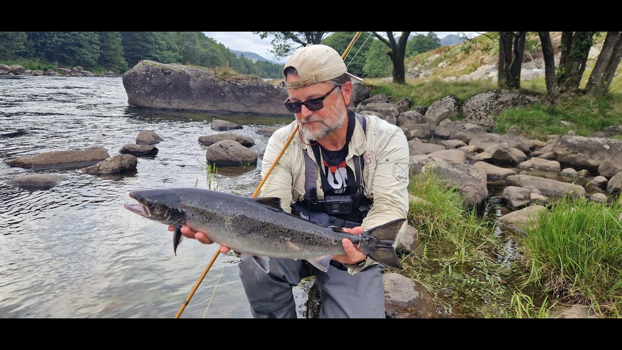 Catch of a Salmon, ASMR, Bjerkreimselva, Norway, July 2025, Laksefiske, Lachsangeln