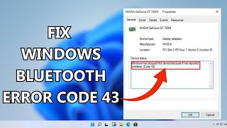 Fix Windows 10 Bluetooth Code 43 in Device Manager | Bluetooth Not Working in Windows [2023]