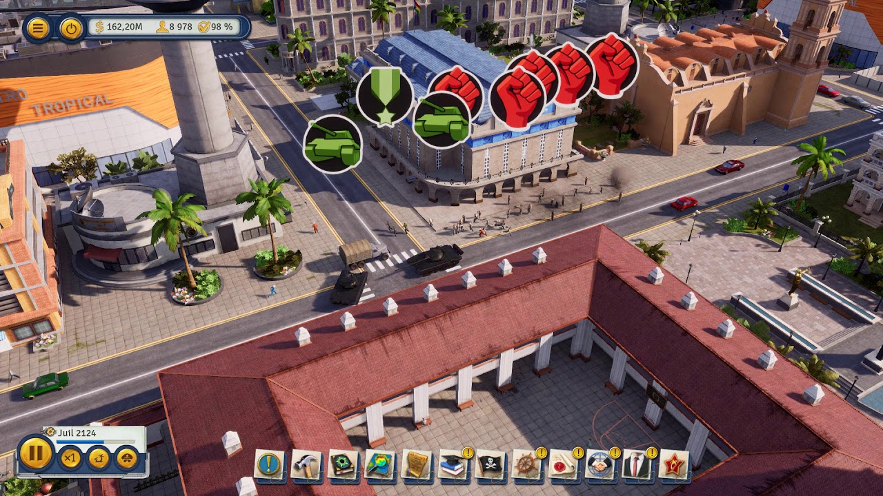 Big war in Tropico 6 !