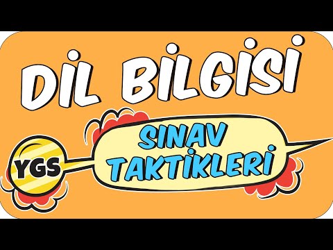 YGS DİL BİLGİSİ SINAV TAKTİKLERİ